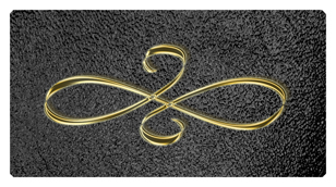 DSC700 601 GD SH BK Gold Scroll Shimmer Black Background